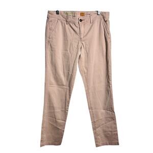 Pilcro Hyphen Chino Pant Women 29 Pink Blush Straight Preppy Minimal Modest